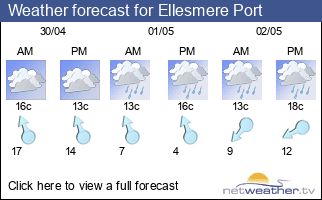 Weather forecast for Ellesmere Port